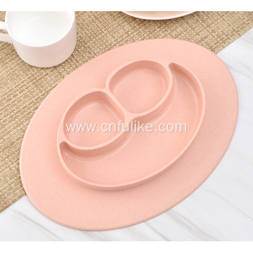 Wheat Straw Divided Plates for kids